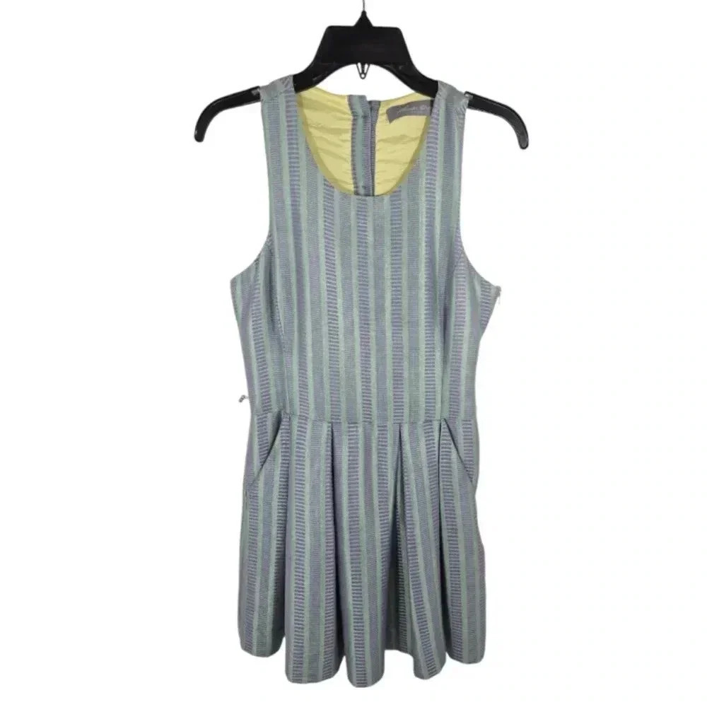 {Hunter Dixon} Fit And Flare Dress with Pleated Skirt ans Pockets